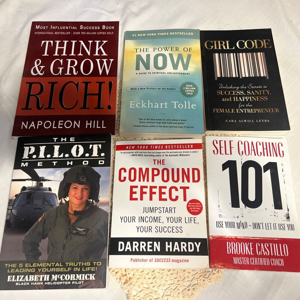 Lot of 6 Self Help Growth Books